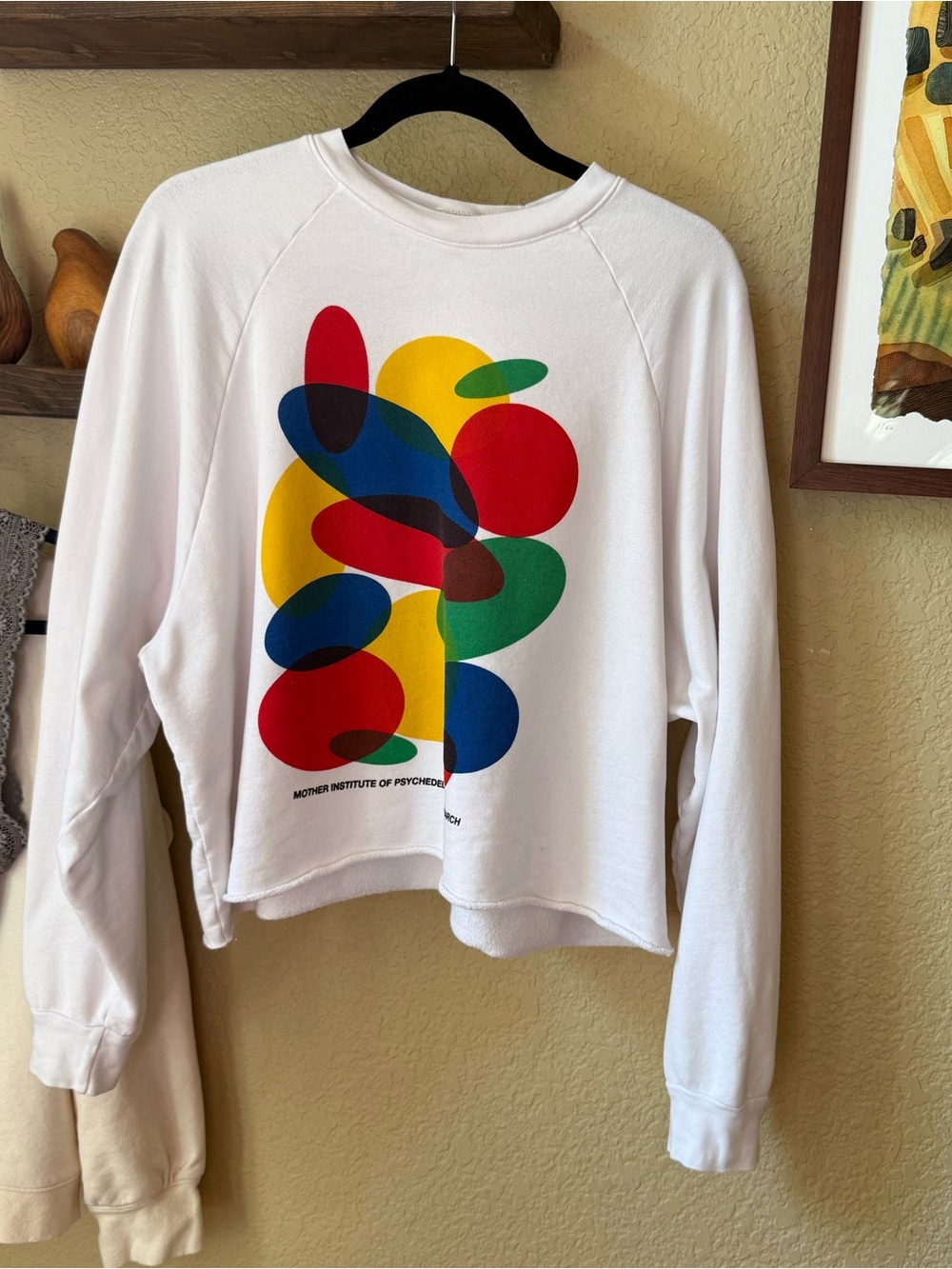 Mother The Boost Crop Cut Off Sweatshirt